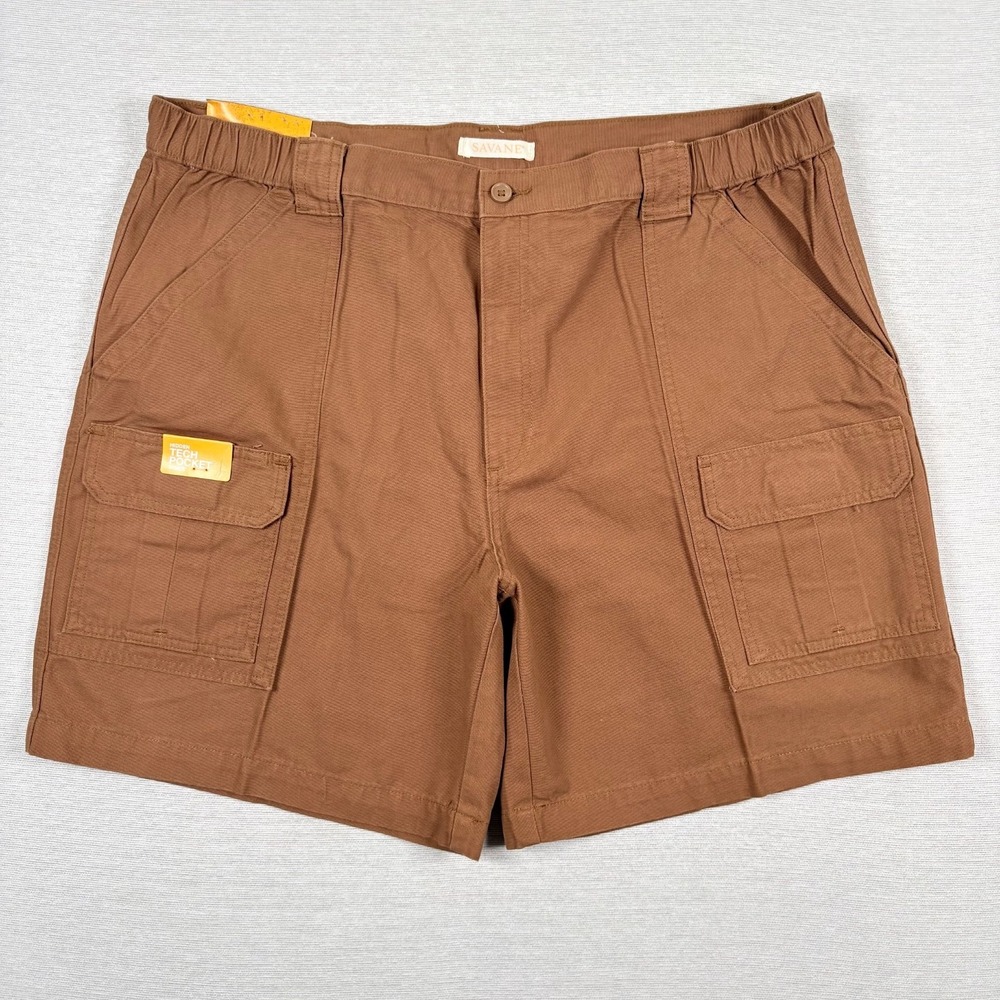 Savane Hiking Cargo Shorts Mens Size 40 Toffee Cotton NEW